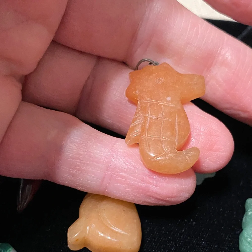 Natural Colorful gemstone pendant stones for jewelry makers
